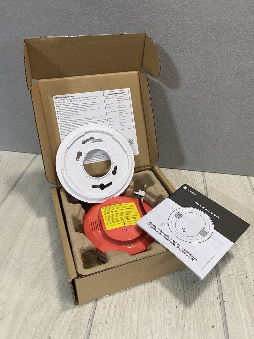 H-2. Kidde 20SA10 Hardwired Smoke Detector 10 Year Battery Backup, Interconnect